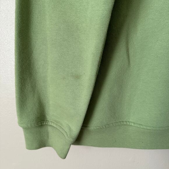 Breckenridge Vintage y2K Embellished Fox Sweatshirt Cottage Grandma Green SMALL - Picture 12 of 15